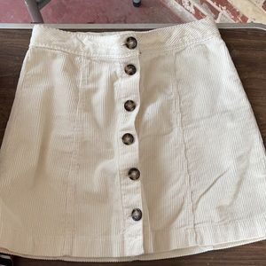 H&M corduroy skirt with buttons